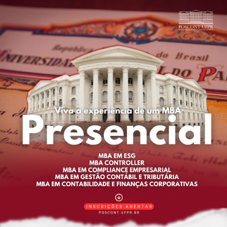 UFPR abre inscrições para MBAs do Departamento de Ciências Contábeis